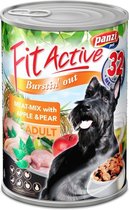 Fit Active - Hondenvoer - Blikvoer - Natvoer hond - Adult - Meatmix - 10 x 415g