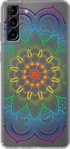 Samsung Galaxy S21 Plus - Smart cover - Kleurrijk - Mandala