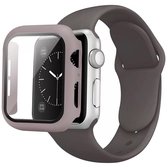 Apple Watch bandje met cover - donker grijs - 40 mm