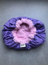 Heatcap van AfroTy lila paars en zwart