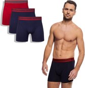 Bamboo Basics Rico Onderbroek - Mannen - rood - navy