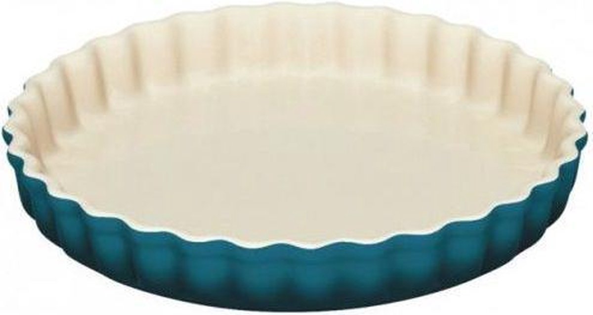 Taartvorm in Aardewerk Caribbean blue