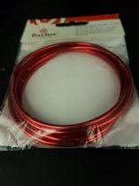 Rayher aluminium draad 3 mm x 1,5 m kleur rood
