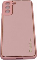 Samsung Galaxy S21 Plus/ S30 Plus Roze Back Cover Luxe High Quality Leather hoesje