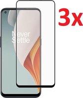 Full Cover 3D Edge Tempered Glass Screen Protector Geschikt Voor Oneplus Nord N100 - Ultradun Gehard Glas - Optimale Display Bescherming - Screenprotector Beschermglas - Glasplaatje Scherm Be