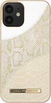 iDeal of Sweden Fashion Case Atelier voor iPhone 12 Mini Cream Gold Snake