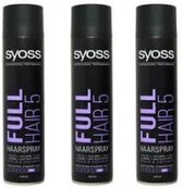 SYOSS Haarlak / Hairspray - Ful Hair - Voordeelverpakking 3 x 400 ml