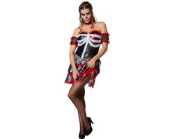 dressforfun - Griezelige geliefde L - verkleedkleding kostuum halloween verkleden feestkleding carnavalskleding carnaval feestkledij partykleding - 302017