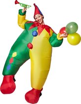 dressforfun - Zelfopblaasbaar kostuum clown - verkleedkleding kostuum halloween verkleden feestkleding carnavalskleding carnaval feestkledij partykleding - 301317
