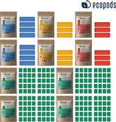 Ecopods Refill Pack L (18 maanden) | Navullingen | Ecologisch, Krachtig en Zero Waste | Milieuvriendelijke Schoonmaakmiddelen