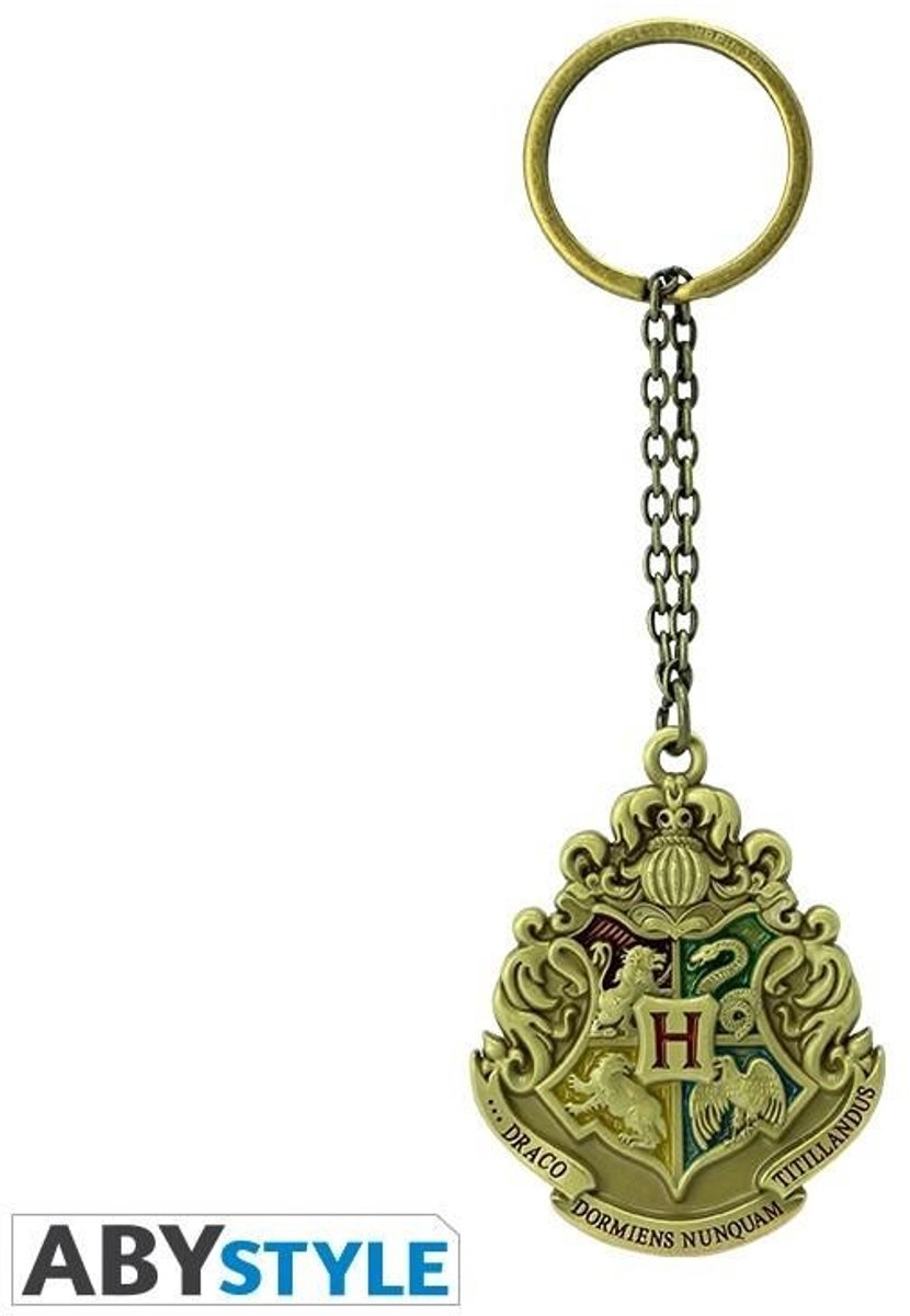Harry Potter - Sleutelhanger - Hogwarts Emblem 3D - Metal