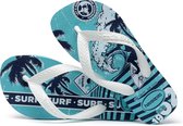Havaianas Athletic Unisex Slippers - Lichtblauw/Navy/Wit - Maat 23/24