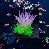 Aquarium decoratie - Koraal - Kunstplant Aquarium - Planten voor aquarium - Mooie plantendecoratie –Plantenbundel - Aquariumdecoratie 14cm x 8cm - Aquariumversiering - Benodigdheden aquarium