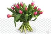 Verse bloemen boeket TULPEN (cadeau voor haar) - Roze - 10 per bos (brievenbusbloemen)