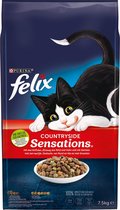 Felix Countryside Sensations - Katten droogvoer - Rund, Kip & Groenten - 7.5kg