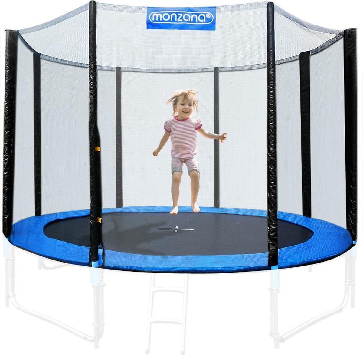 Monzana Veiligheidsnet Trampoline - voor 8 bevestigingspalen - Ø305cm