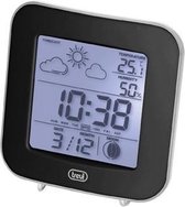 Trevi ME3106 - Weerstation met tijd, temperatuur, luchtvochtigheid - LED-display, zwart