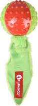 Hondenspeelgoed TPR Spela Bal met Pluche Staart - 23 cm - Groen - 7.5 x 7.5 x 23 cm