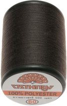 donker bruin naaigaren - 500 m - universeel - 100% polyester - sterk - garen geschikt voor mondkapjes - col 6706