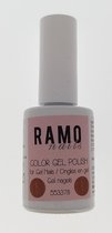 Ramo gelpolish 553378- Gellak - gel Nagellak - 15ml - uv&led - semitransparant-glitter-bruin