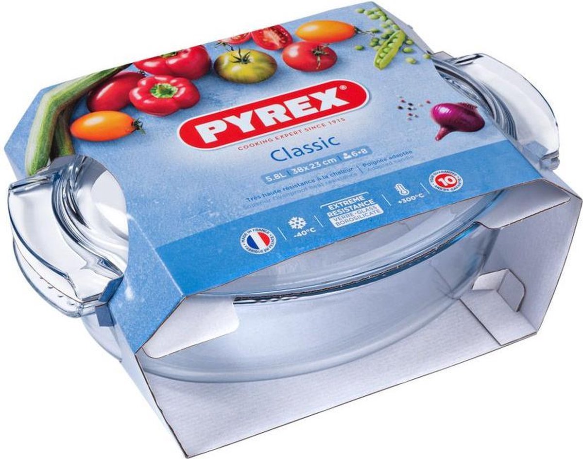 Ovenschaal Ovaal met Deksel, 5,8 liter - Pyrex | Classic | bol