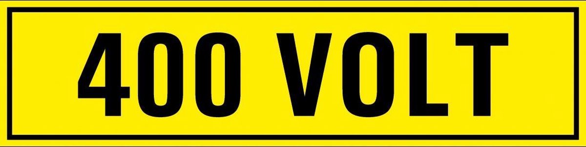 400 volt sticker 60 x 15 mm | bol.com