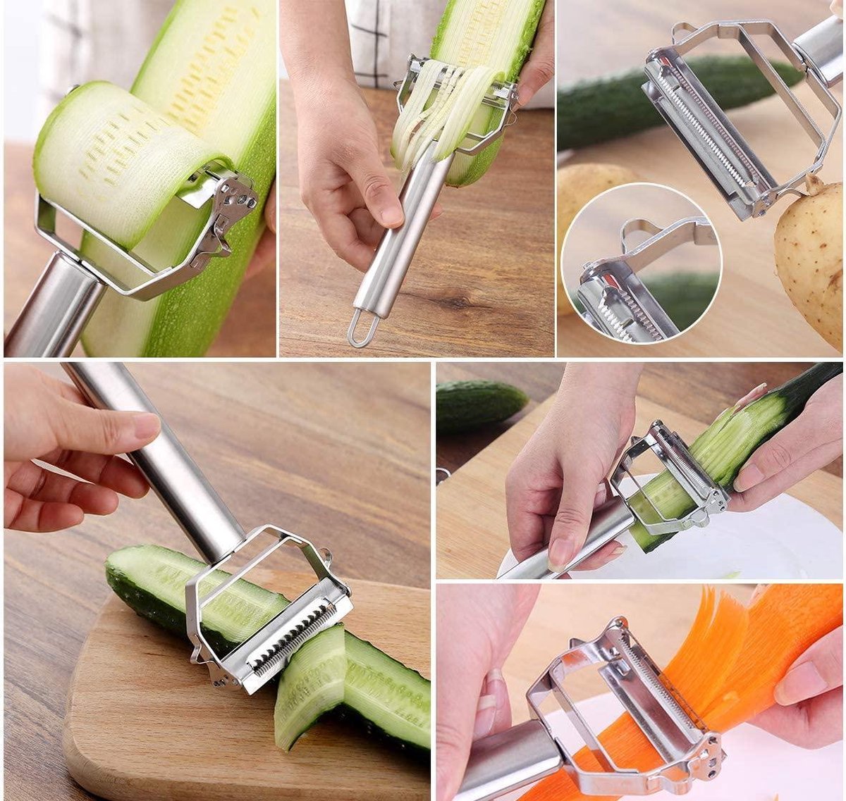 Zitrone Schäler - Edelstahl Zester Orange Citrus Obst Reibe Peeling Messer Küche Gadgets Bar Zubehör