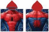 Spiderman badponcho - katoen - Spider-Man poncho handdoek