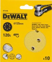 DeWalt DT3105 Disque abrasif - K120 - 125 mm (10 pièces)
