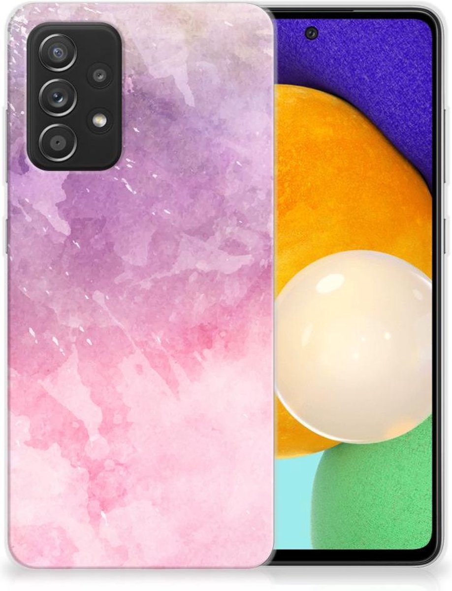 Hoesje maken Samsung Galaxy A52 (5G/4G) Pink Purple Paint