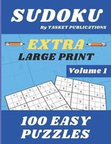 Sudoku - Extra Large Print - 100 Easy Puzzles