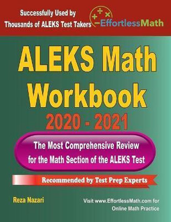 ALEKS Math Workbook 2020 - 2021 - cover