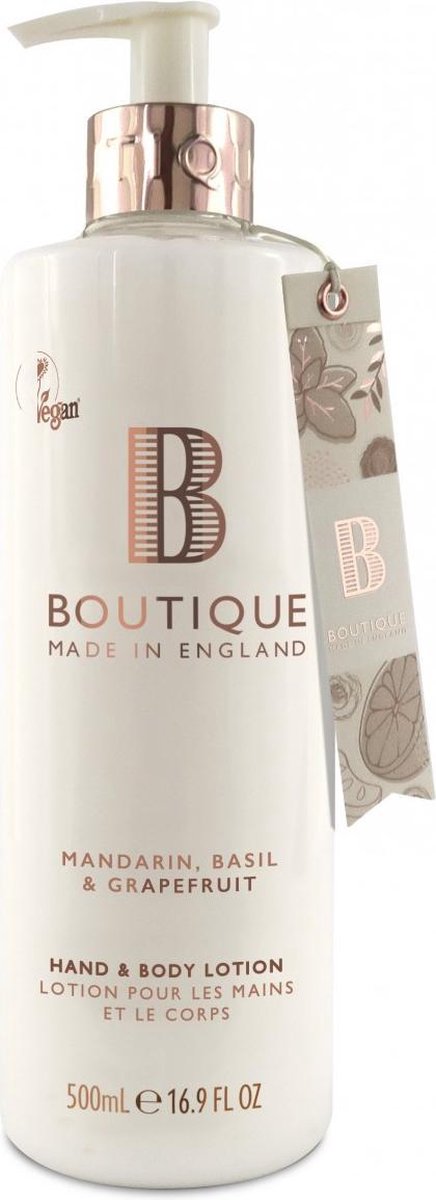 Goedkoopste Grace Cole Vegan Hand & Bodylotion Mandarin, Basil & Grapefruit 500 ml