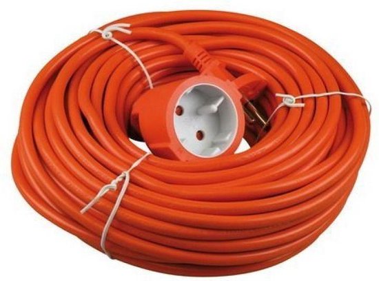 Besli 40084 Verlengkabel - 2x1mm - H05VV - 20m