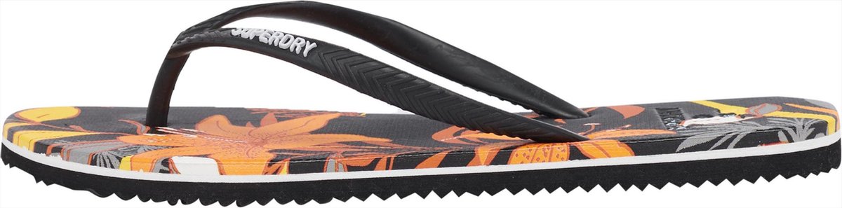 Superdry Classic Vintage Flip Flop Dames Slippers Lillies Zwart