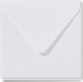 C&C Luxe Vierkante enveloppen - 100 stuks - Wit - - 110grms - 150x150 mm - vierkant |