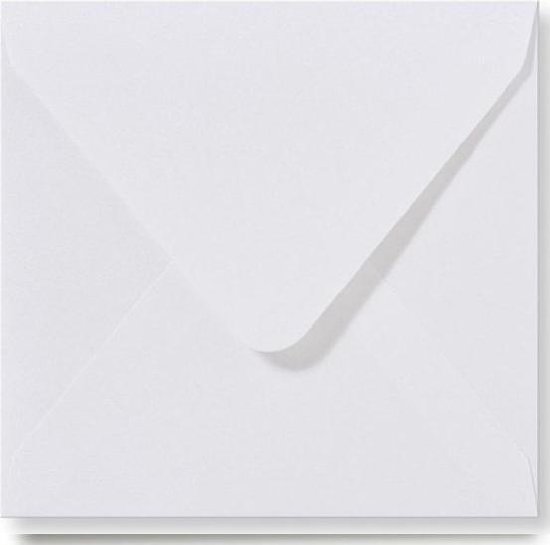 Vierkante enveloppen - 14 x cm - 110 - Wit - | bol.com