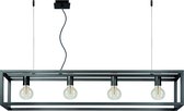 Lucide ORIS - Suspension - 4xE27 - Fer gris