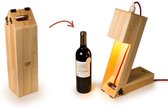 Wijnbox - Wijndoos - Wijn box en Tafellamp - 2 in 1 - Rackpack Wine Light - Wijn - Wijn accessoires - Hout - PRO LINE - LIMITED EDITION