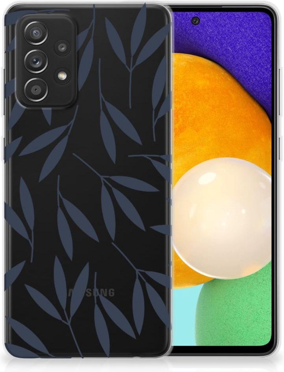 Samsung Galaxy A52 (5G/4G) TPU Case Leaves Blue