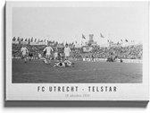 Walljar - FC Utrecht - Telstar '70 - Zwart wit poster met lijst