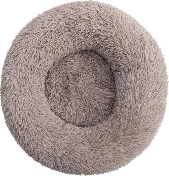 Edward&DeVries Hondenmand Met Rits 80cm Hondenbed Donut Dog Bed Fluffy Beige Wasbaar