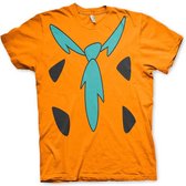 The Flintstones Heren Tshirt -XL- The Flintstones Costume Oranje