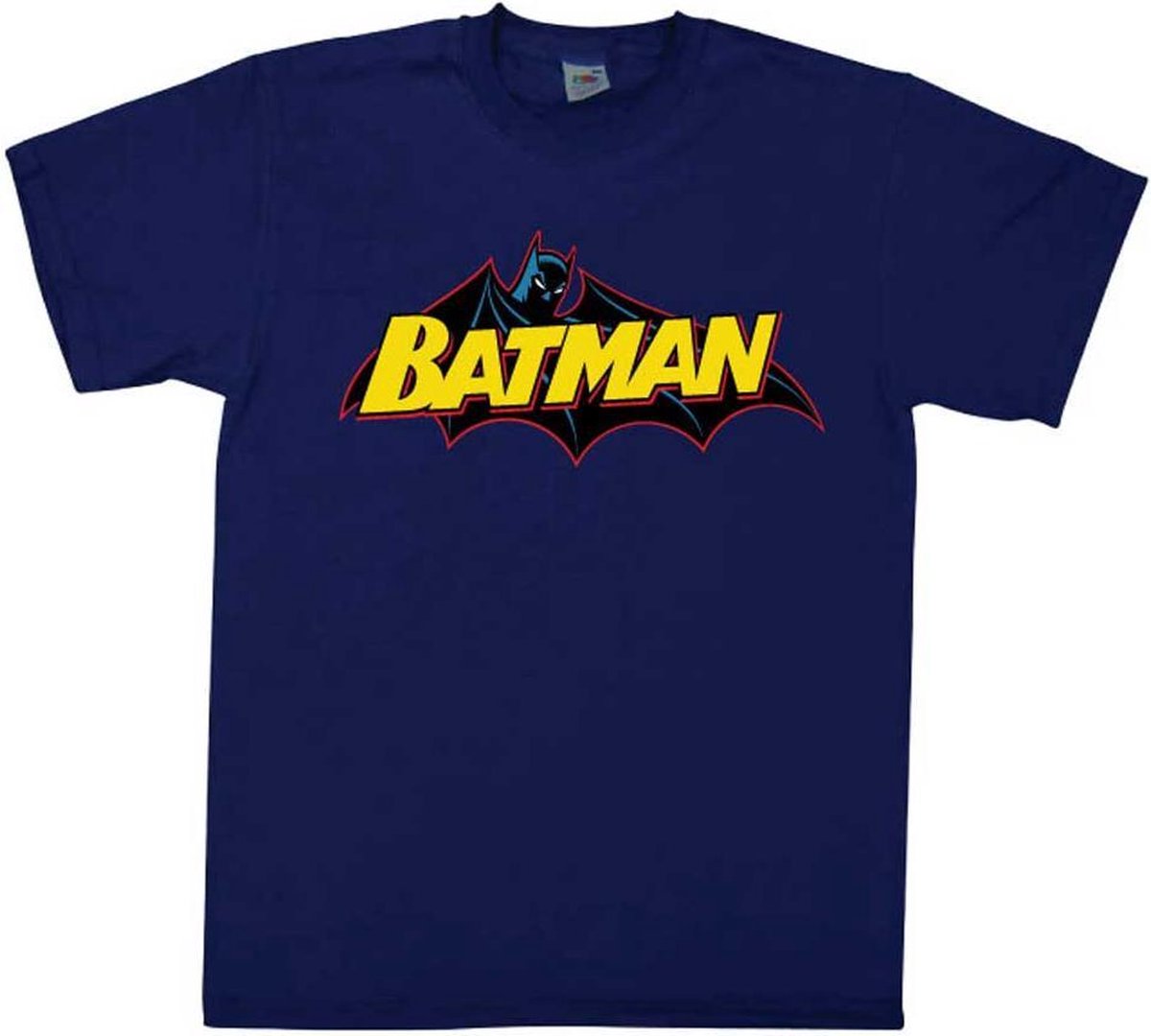 DC Comics Batman Heren Tshirt -XL- Retro Logo Blauw