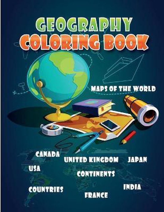 Geography Coloring Book, Geo Col Works 9798650424505 Boeken