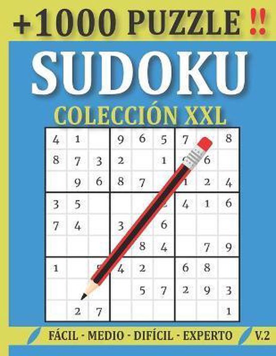 1000 Sudoku Coleccion Xxl Mas De 1000 Rompecabezas Sodokus Espanoless 4338