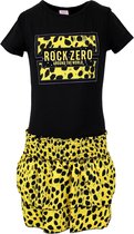 Babes & Binkies Setje Rock Zero geel Kids Geel, Zwart - Maat 104/110