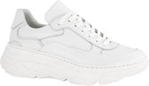 oxmox Witte leren chunky sneaker - Maat 38