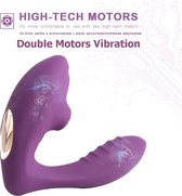 Mary-sucking vibrator - Woman’s Vibration Massager met pulserende lucht - Mary (Roze)