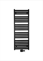 Klea Sintra Design Handdoekradiator Middenonderaansluiting 1200x600mm 763 Watt Geborsteld Mat Zwart